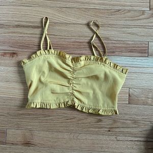 Urban Outfitters yellow crop top